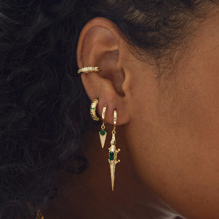 Kiia - Snake Hoop Earrings