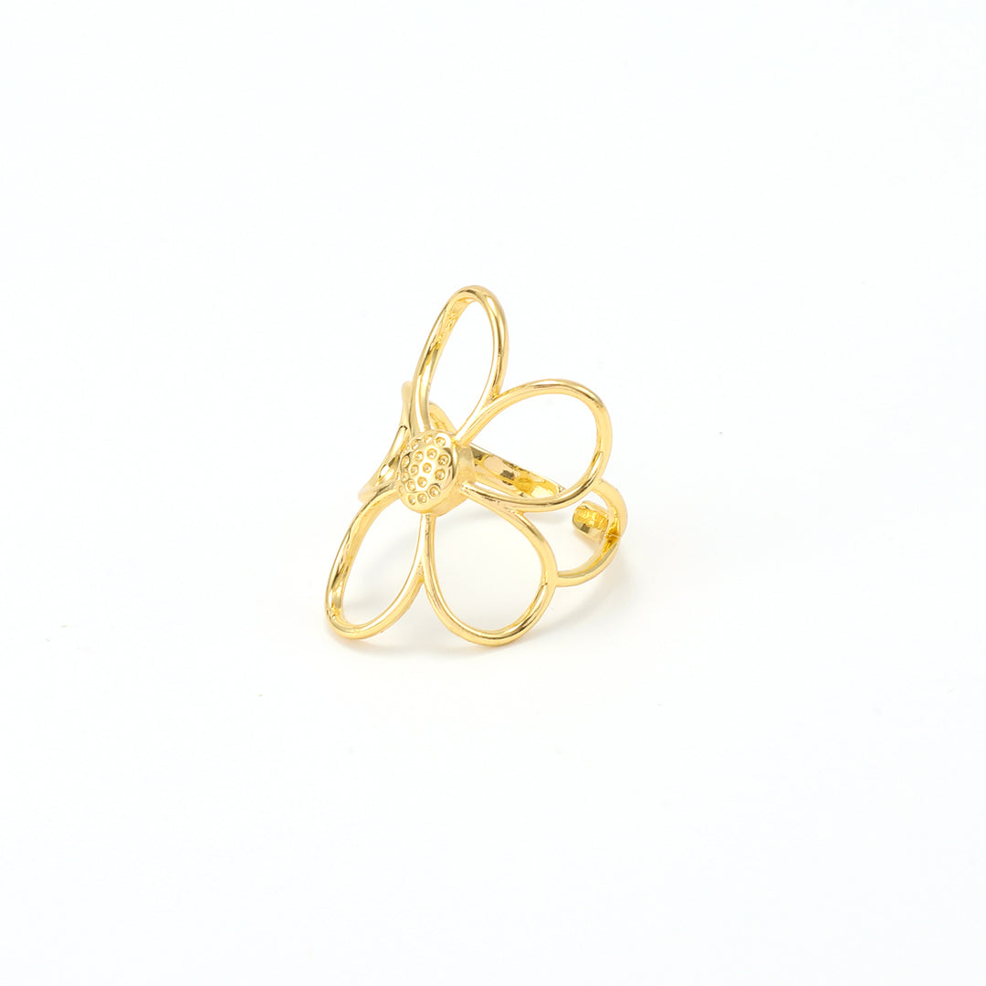 Lucky - Outline Flower Ring