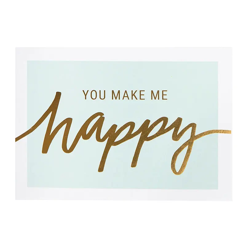 You make Me Happy Laminated Postcard