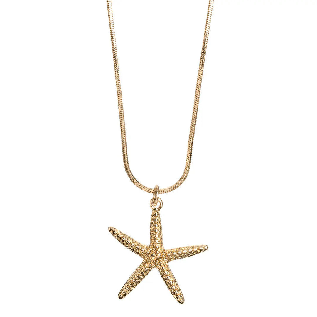 Starfish Necklace Gold