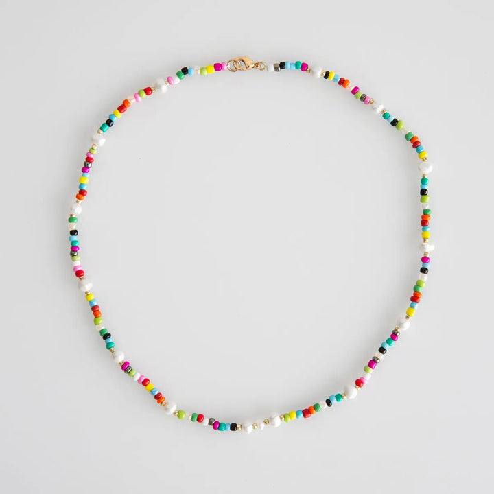 Summer Bead and Pearl Necklace