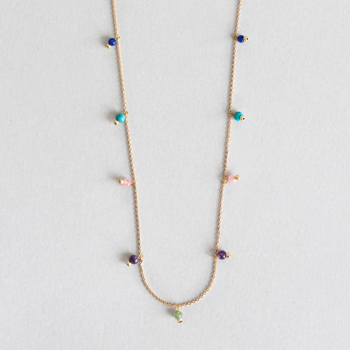 Colorful Precious Stone Necklace