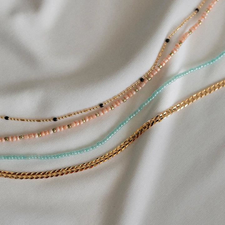 Delicate Beads Necklace - Blue | Summer |Timi of Sweden