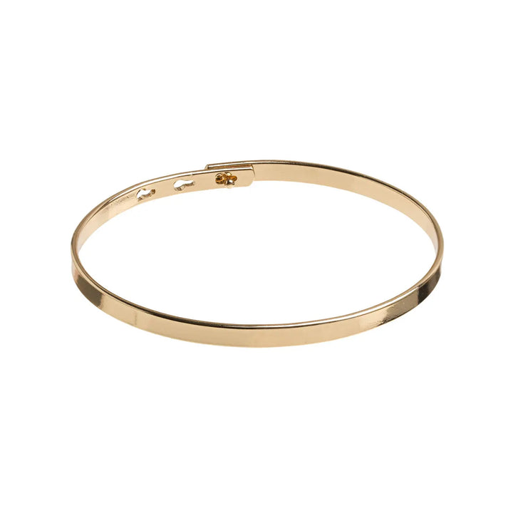 Essential Plain Bangle Bracelet Gold