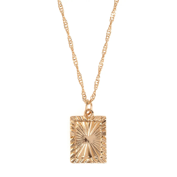 Lana - Rays Square Plate Necklace